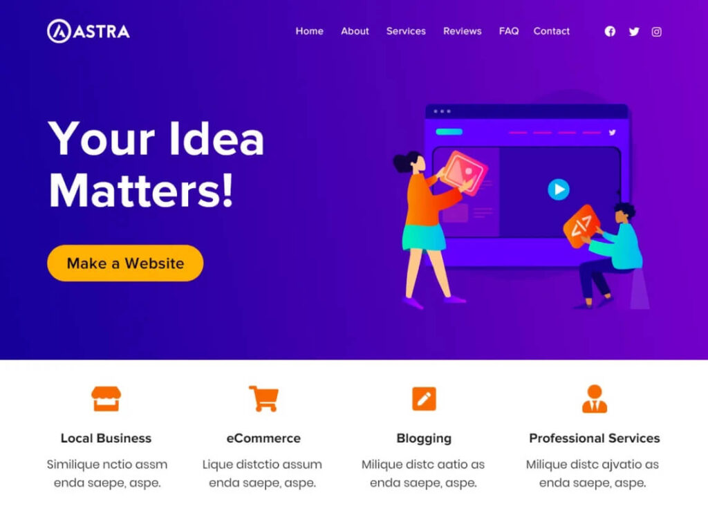 Astra - Tema WordPress